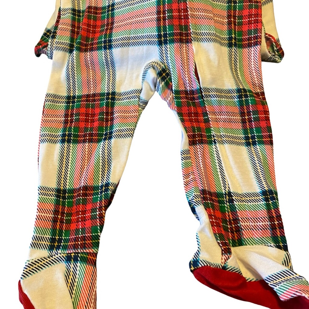 Plaid Holiday Pajama Sleep n play Set - Picture 3 of 3